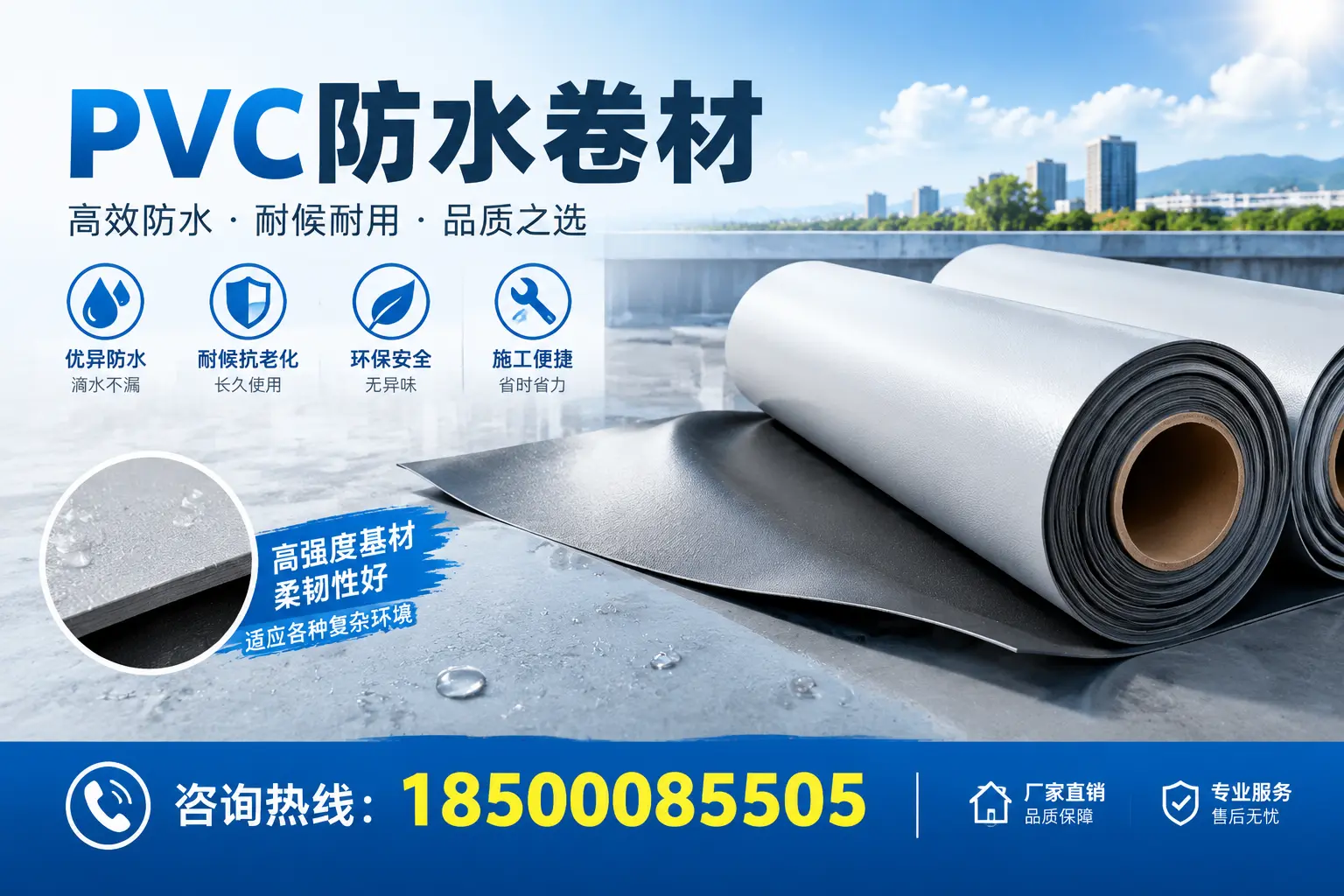 PVC防水卷材的环保特性与可持续发展探讨定西